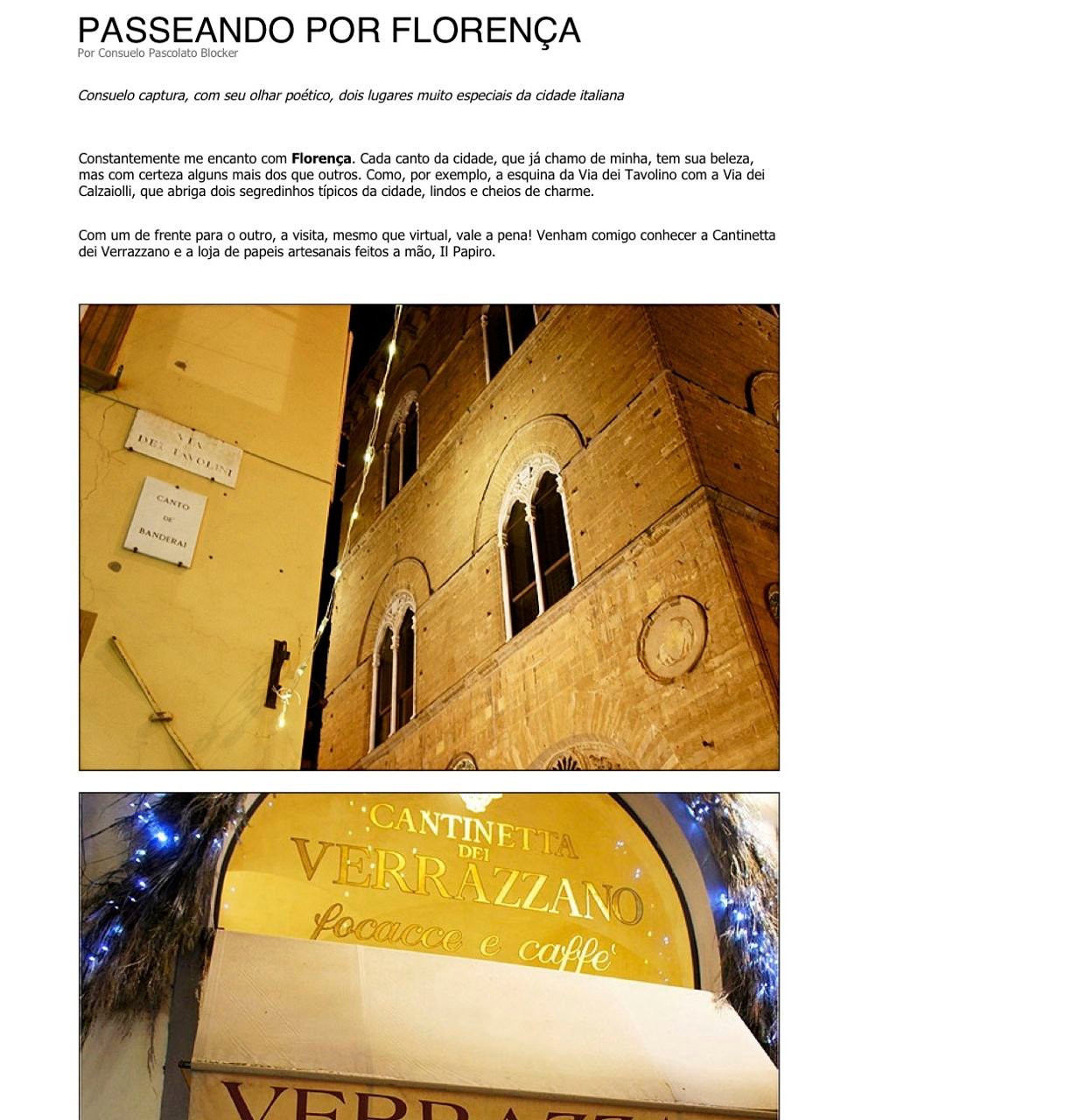 Coluna para a Farfetch: Cantinetta Verrazzano e Il Papiro