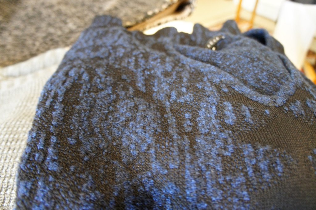 Textura de um dos suéters.