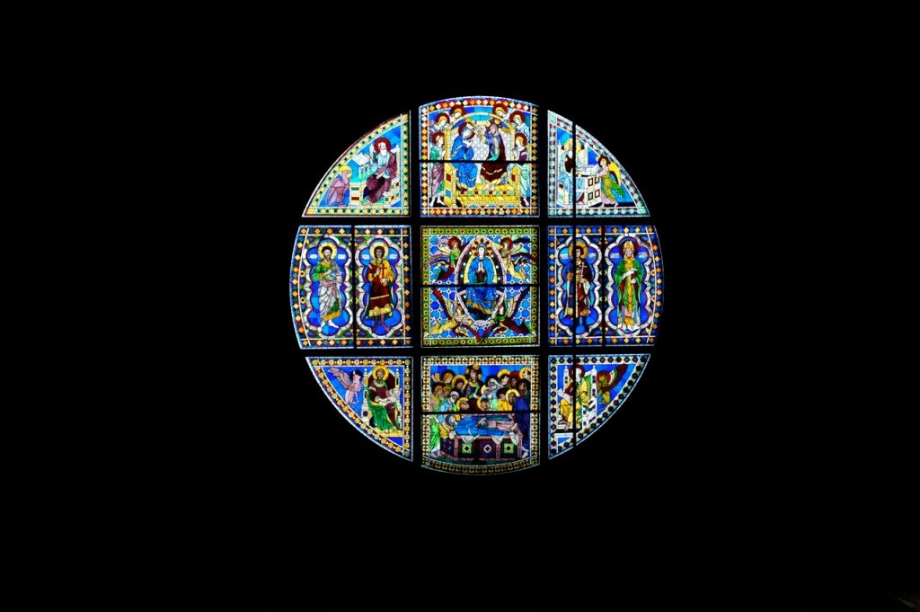 Copia do vitral do grande Duccio di Buoninsegna.