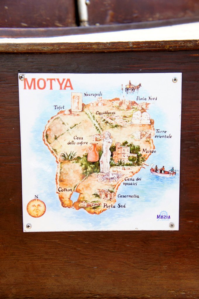A ilha de Mozia que foi um grande centro Fenício no quinto século antes de Cristo.