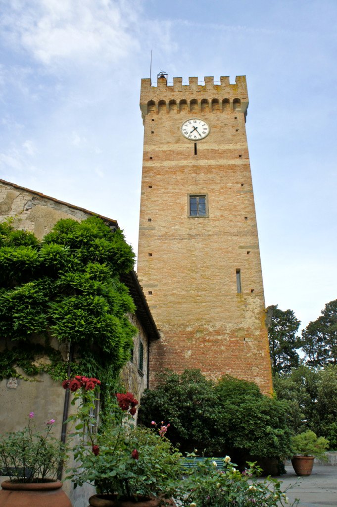 A maravilhosa torre do Castello di Sonnino