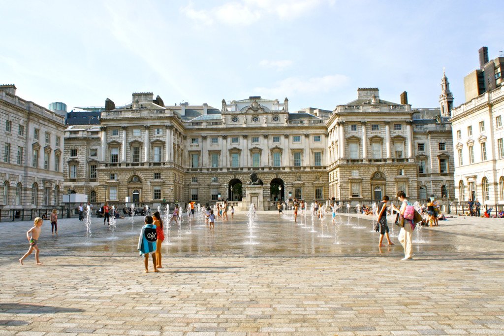 Somerset House e seus jogos de água!