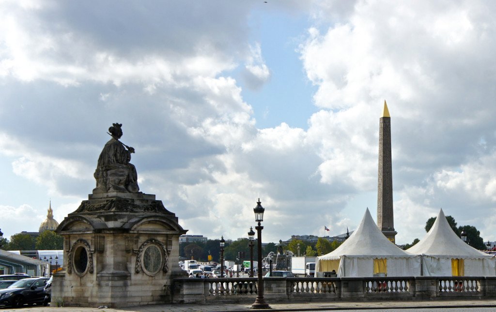 O obelisca de Luxor na Place de la Concorde