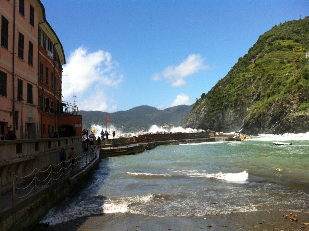 Em Vernazza mar e cidade são uma coisa só 