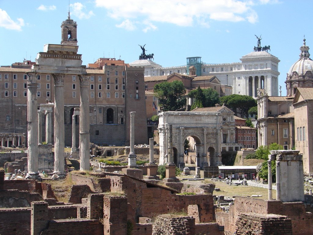 Roma antiga e sua grandiosidade, e o Forum Romano
