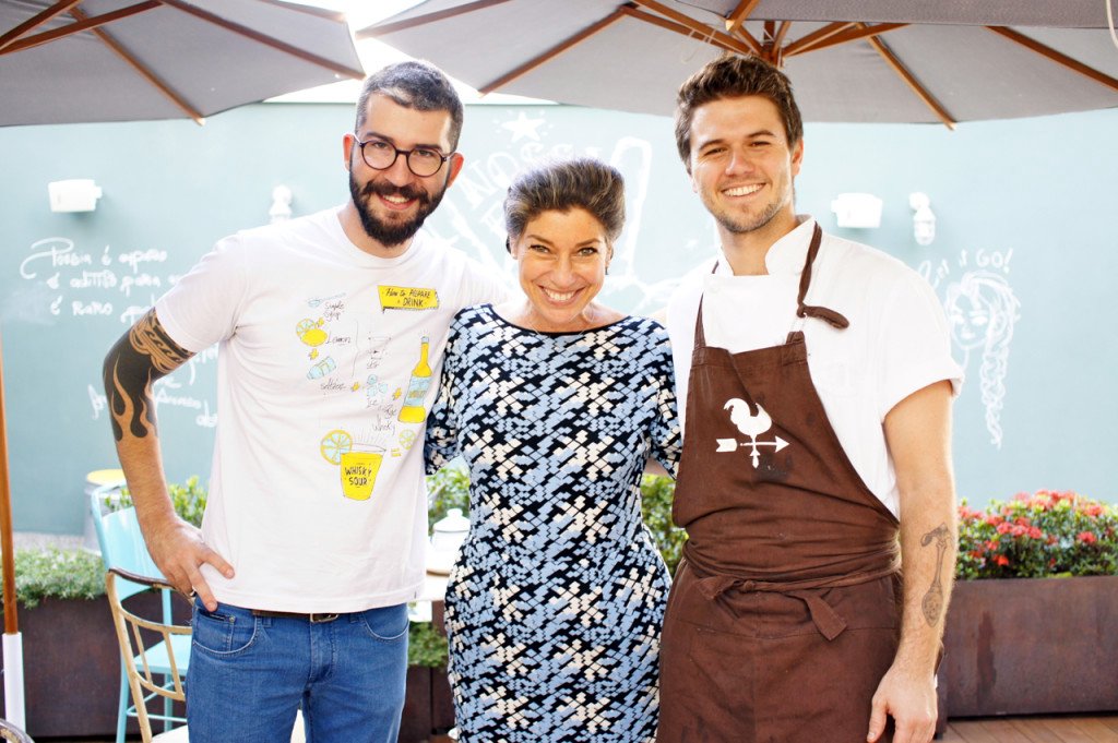 Rafael Mantesso e o chef Henrique Gilberto (meninas comportem-se!!)