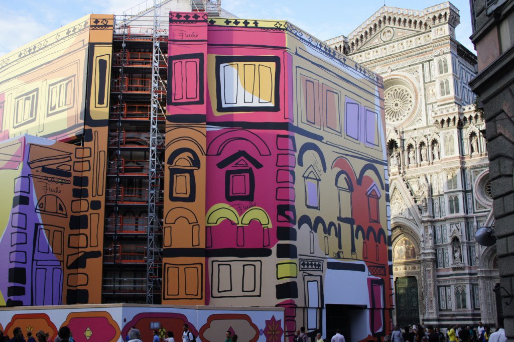 O Battistero de Florença coberto com a estampa Pucci!!