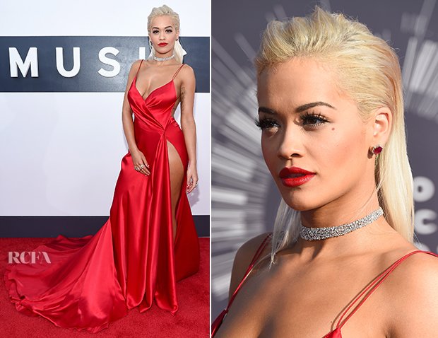 Rita Ora em Donna Karan Atelier Por quanto odeie que ela machucou o coração do meu querido Bruno Mars, tá linda!! Seria a minha escolha de vestido!