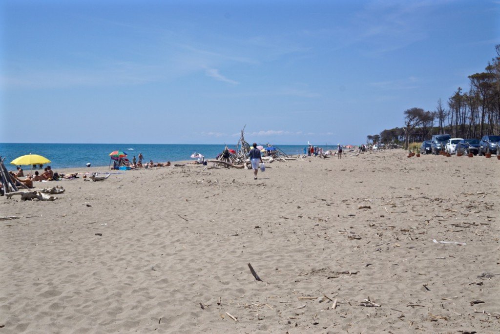 Então andamos para encontrar o nosso espacinho bem deserto!!...