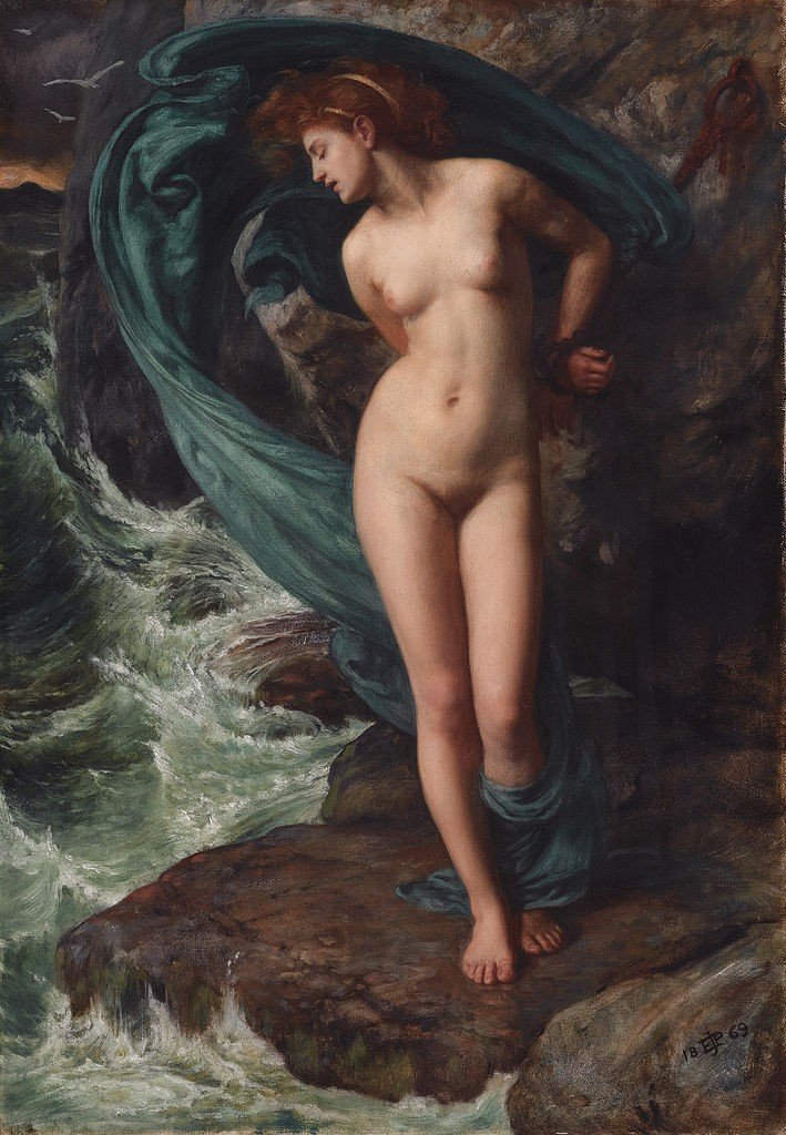Andrômeda, por Edward Poynter (1869) – Coleção privada.