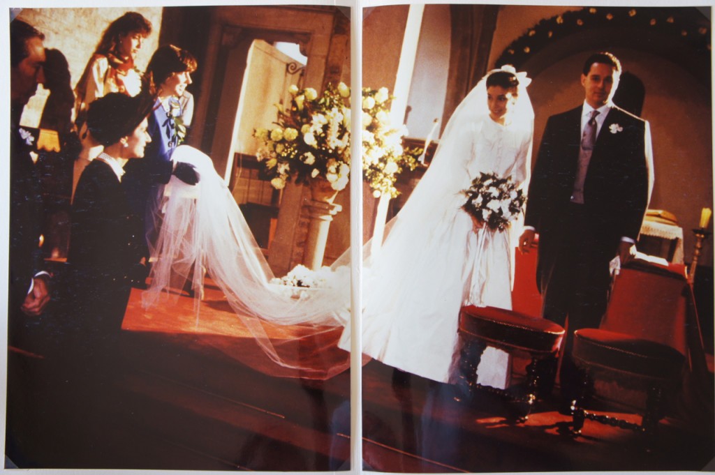 No dia do meu casamento com Francesco em Florença. 21 de Abril de 1990