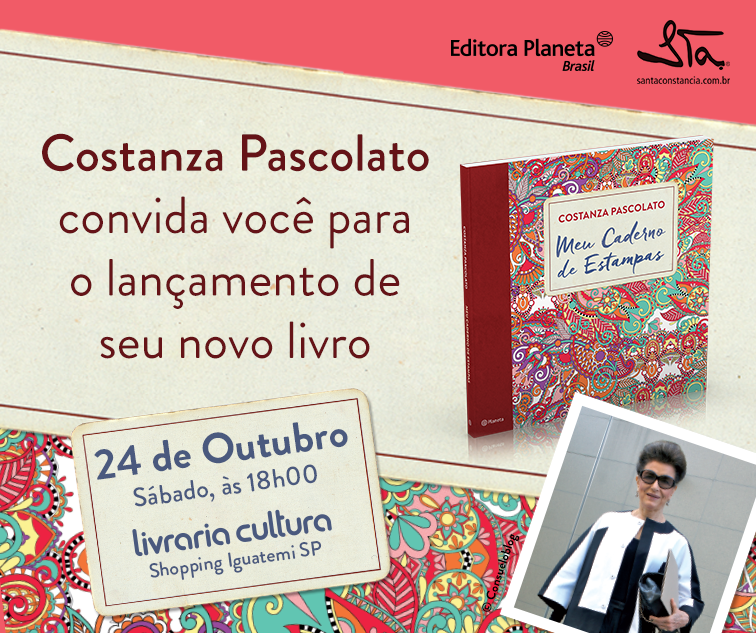 Livro de colorir Costanza Pascolato!!