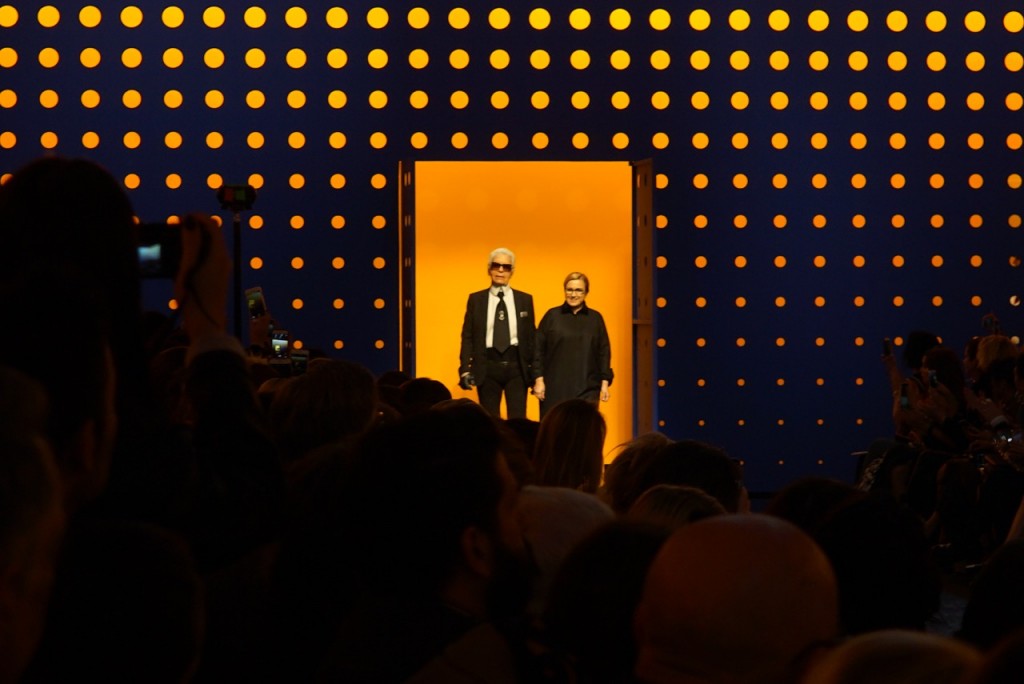Karl Lagerfeld e Silvia Venturini que são os diretores criativos da marca