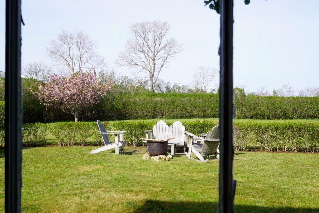 O jardim da janela onde estava