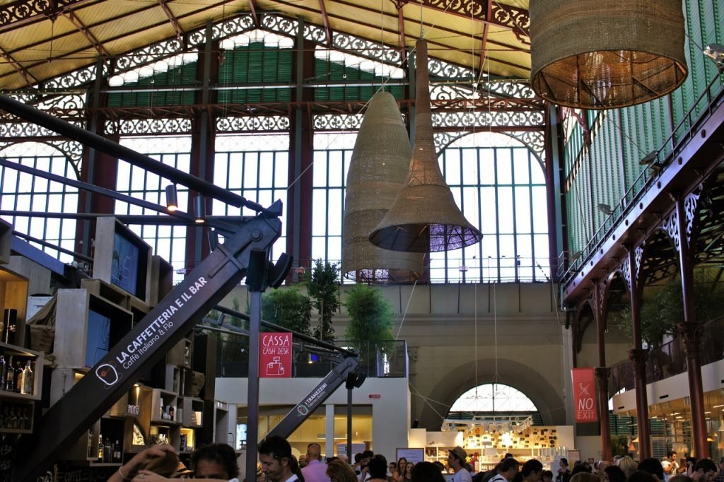 O bonito segundo andar do Mercato Centrale di San Lorenzo