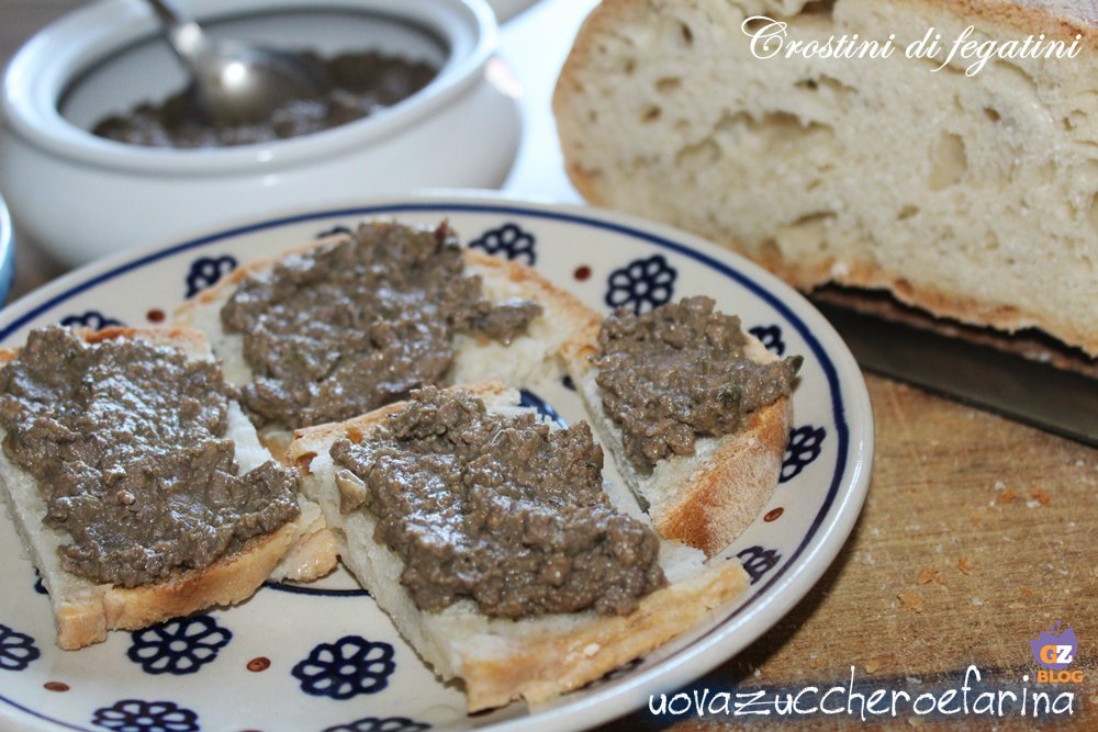 Crostini de fígado Toscano