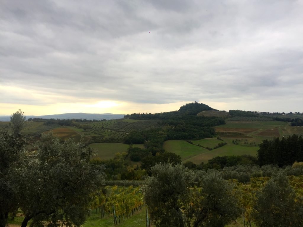 A Toscana em um dia nublado...